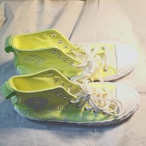 Coverse All Star High-Top Sneakers - Neon Green